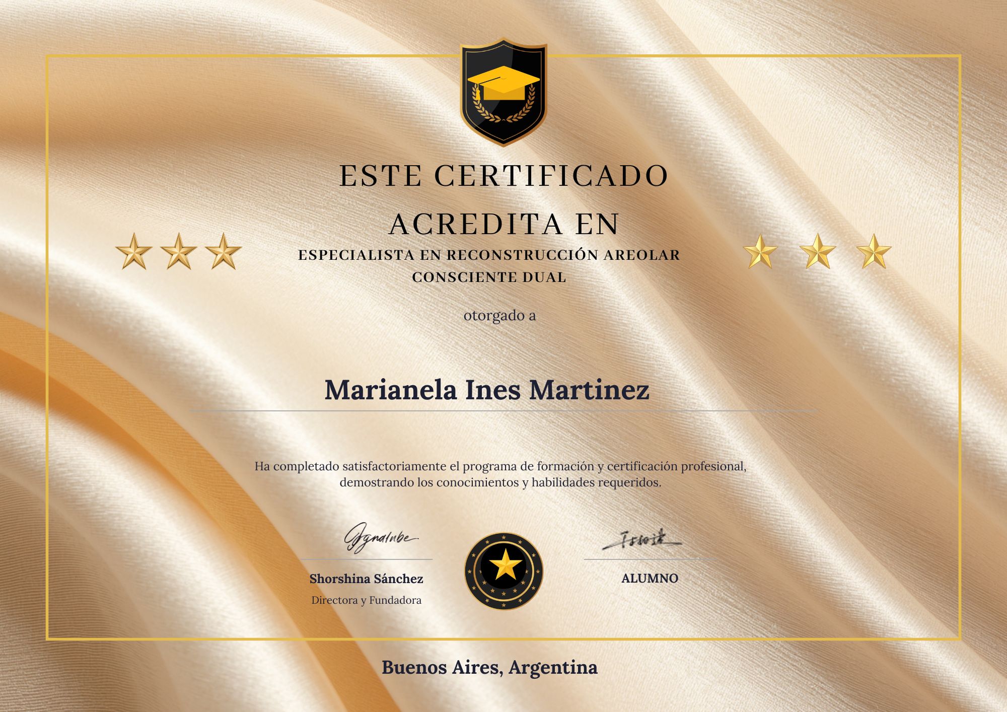 Diploma Especialista en Reconstrucción Areolar Consciente Dual